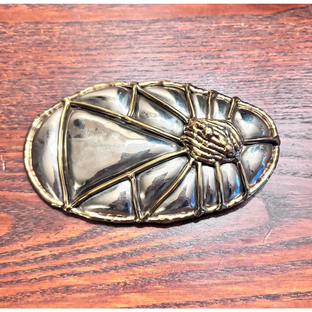 Luciano Designer Belt Buckle • Brutalist Modernist • Large Vintage Statement
